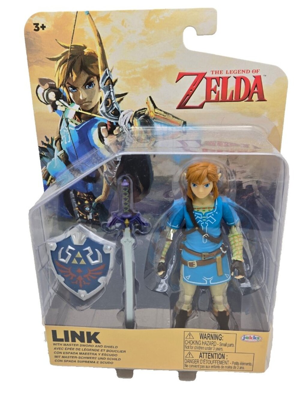 The Legend of Zelda Link 4" Action Figure with Accessory Jakks Pacific New